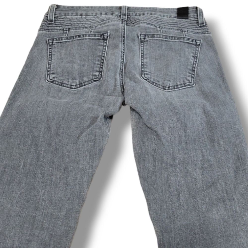 VINCE Jeans Size 25 W27" x L32" Vince 5 Pocket Moto Jeans Skinny Jeans Ankle Zip - Picture 5 of 7